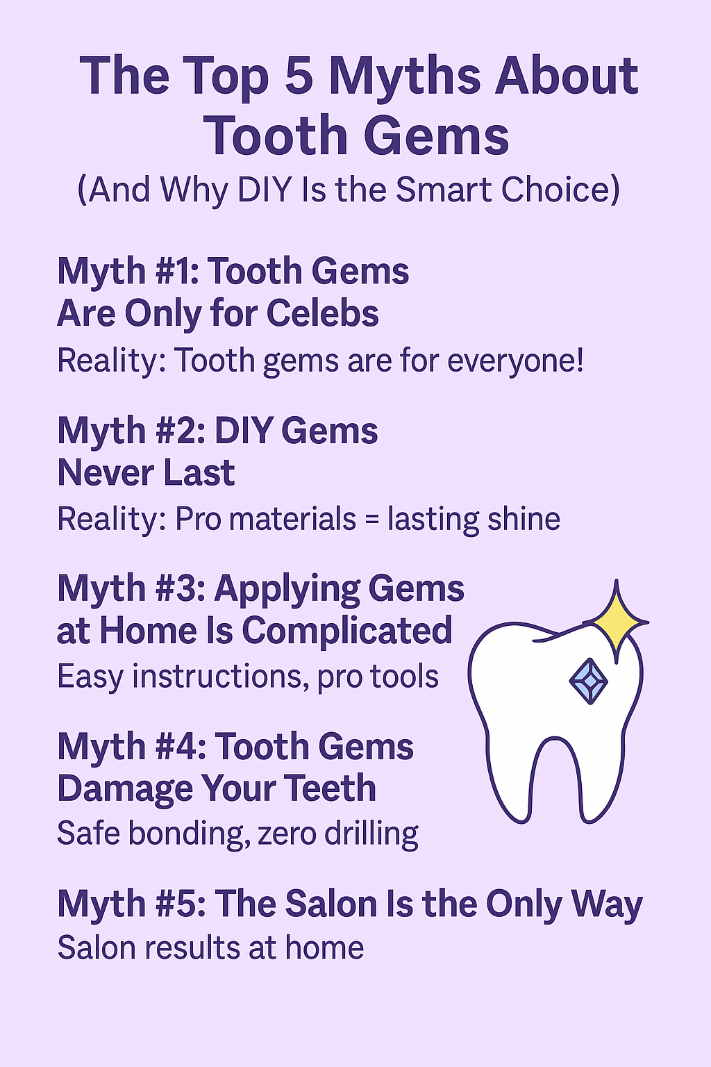 The Top 5 Myths About Tooth Gems (And Why DIY Is the Smart Choice)
