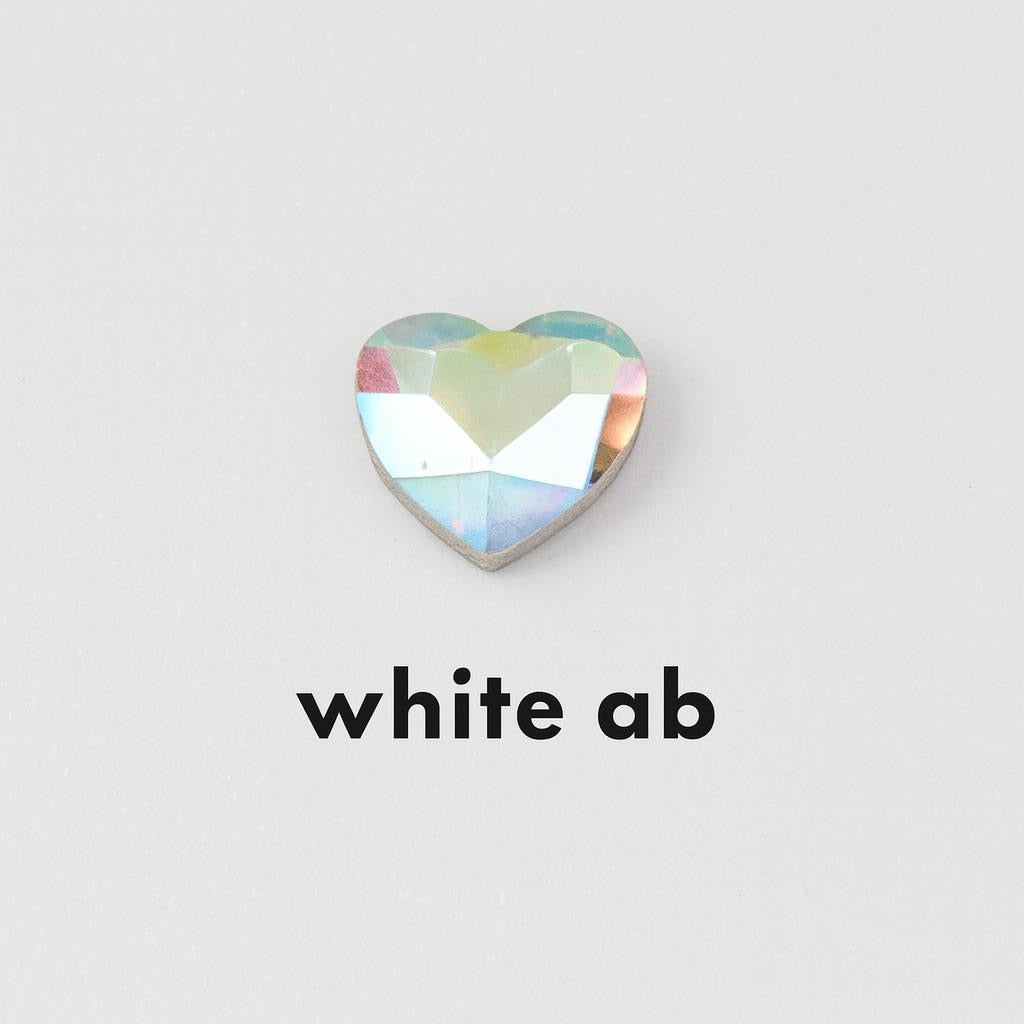 Aurora borealis heart tooth gem crystals
